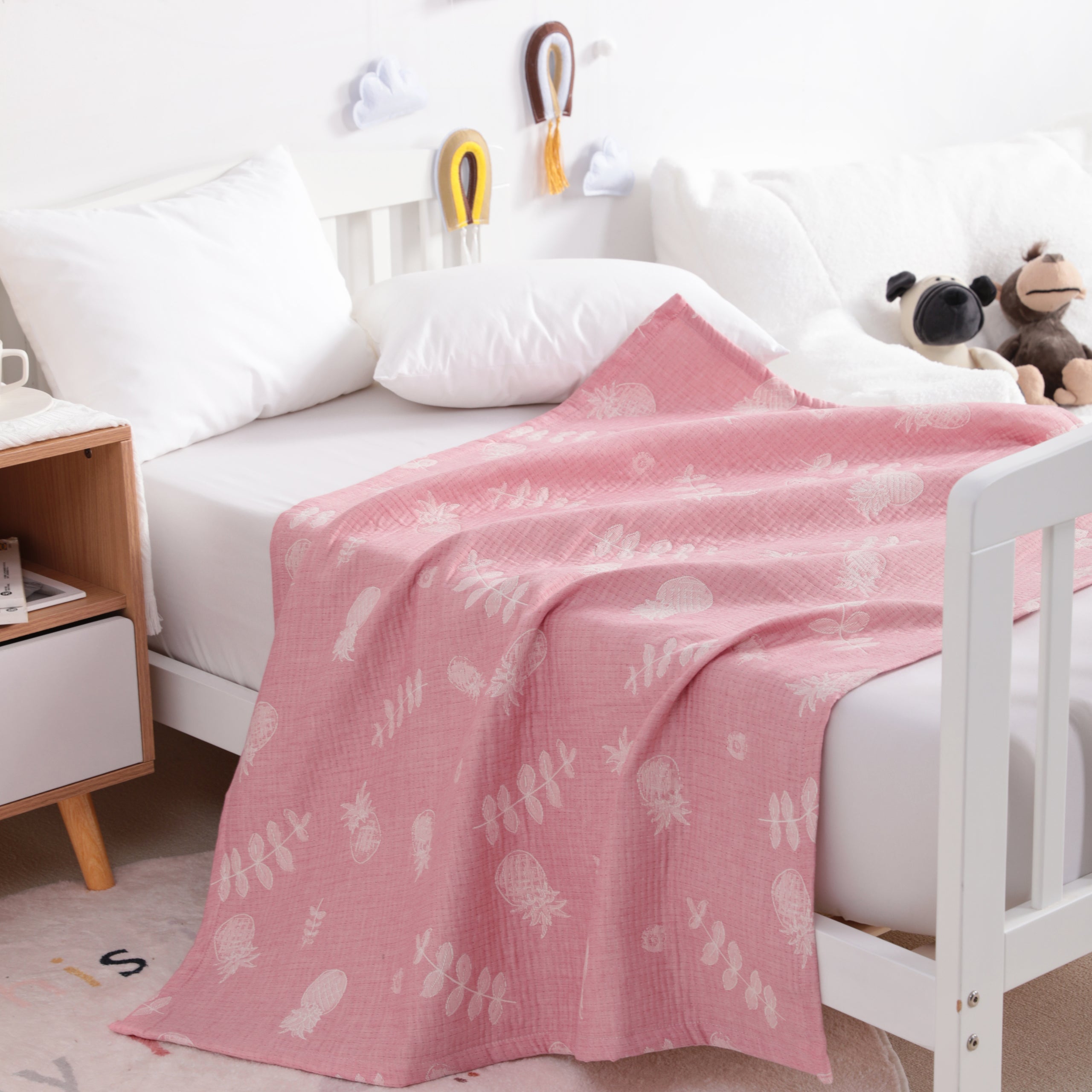 3 Layer Muslin Cotton Jacquard Toddler Blanket|NTBAY?? - NTBAY
