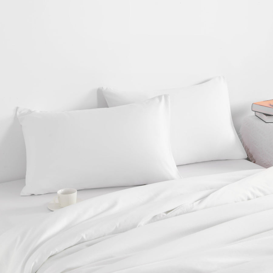 2 Pack Microfiber Queen Pillowcases with Envelope Closure texture view by Fasiano