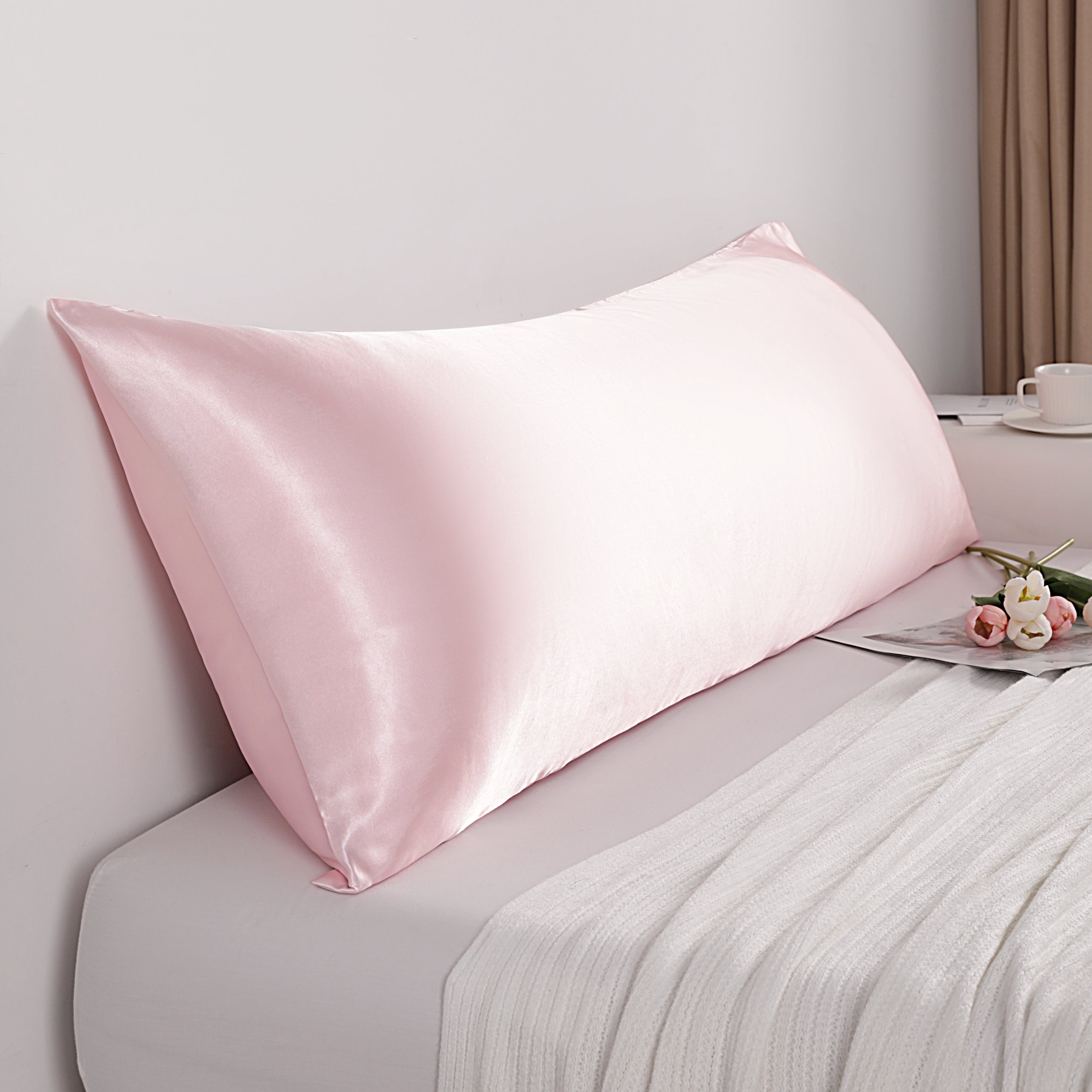 Ultra Soft Satin Body Pillowcase – Smooth & Cozy with Envelope Closure