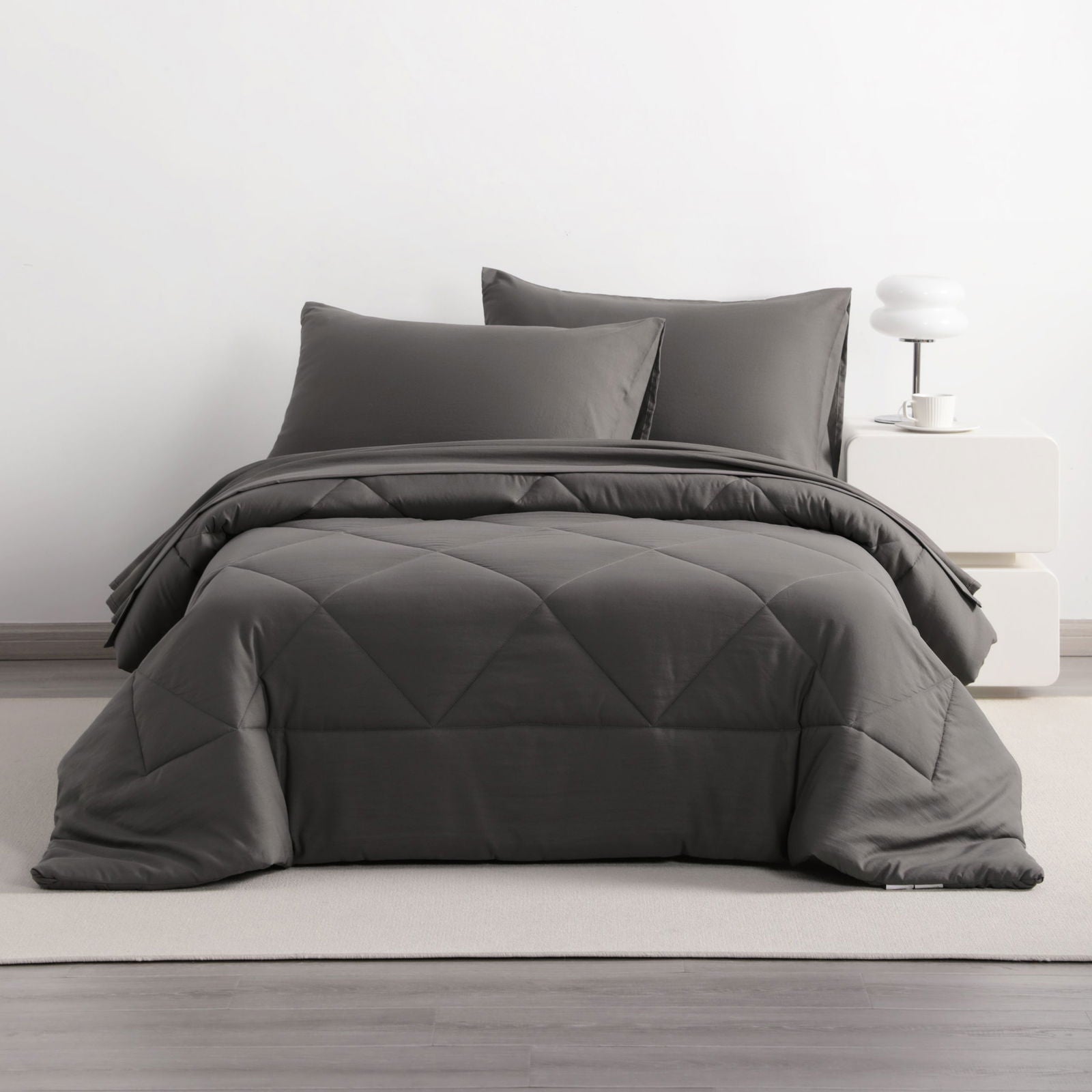 5 Piece Soft Twin Bedding Comforter Set texture view by Fasiano