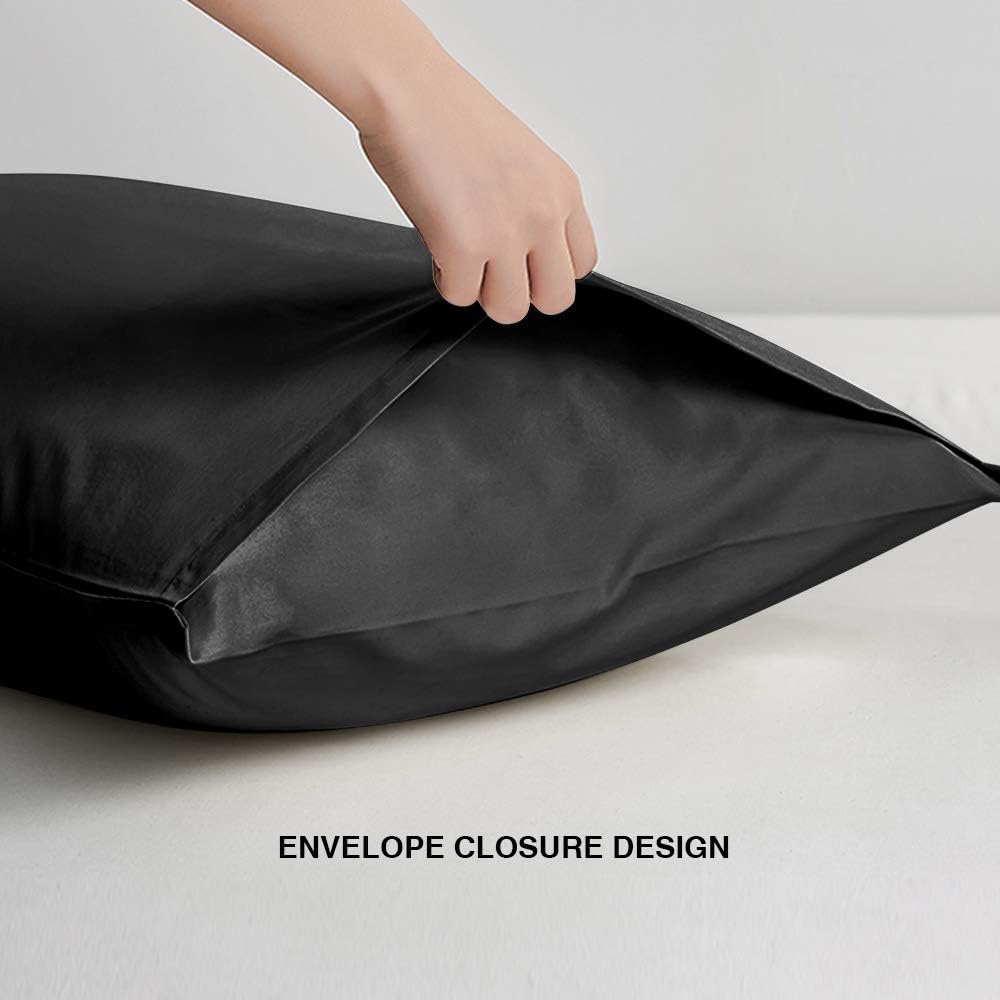 6 Pack Microfiber Queen Pillowcases, Ultra Soft and Wrinkle Pillow Cases with Envelope Closure, 20x30 Inches