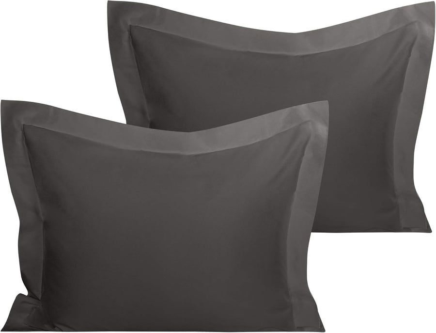 Organic Cotton Pillow Shams – Set of 2, Soft & Silky Sateen, 800TC detail view by Fasiano