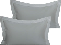 Organic Cotton Pillow Shams – Set of 2, Soft & Silky Sateen, 800TC