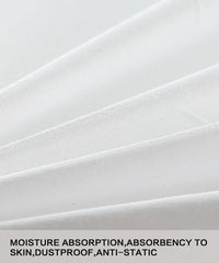 5-Piece Bedding Set – Egyptian Cotton Sateen, White Twin