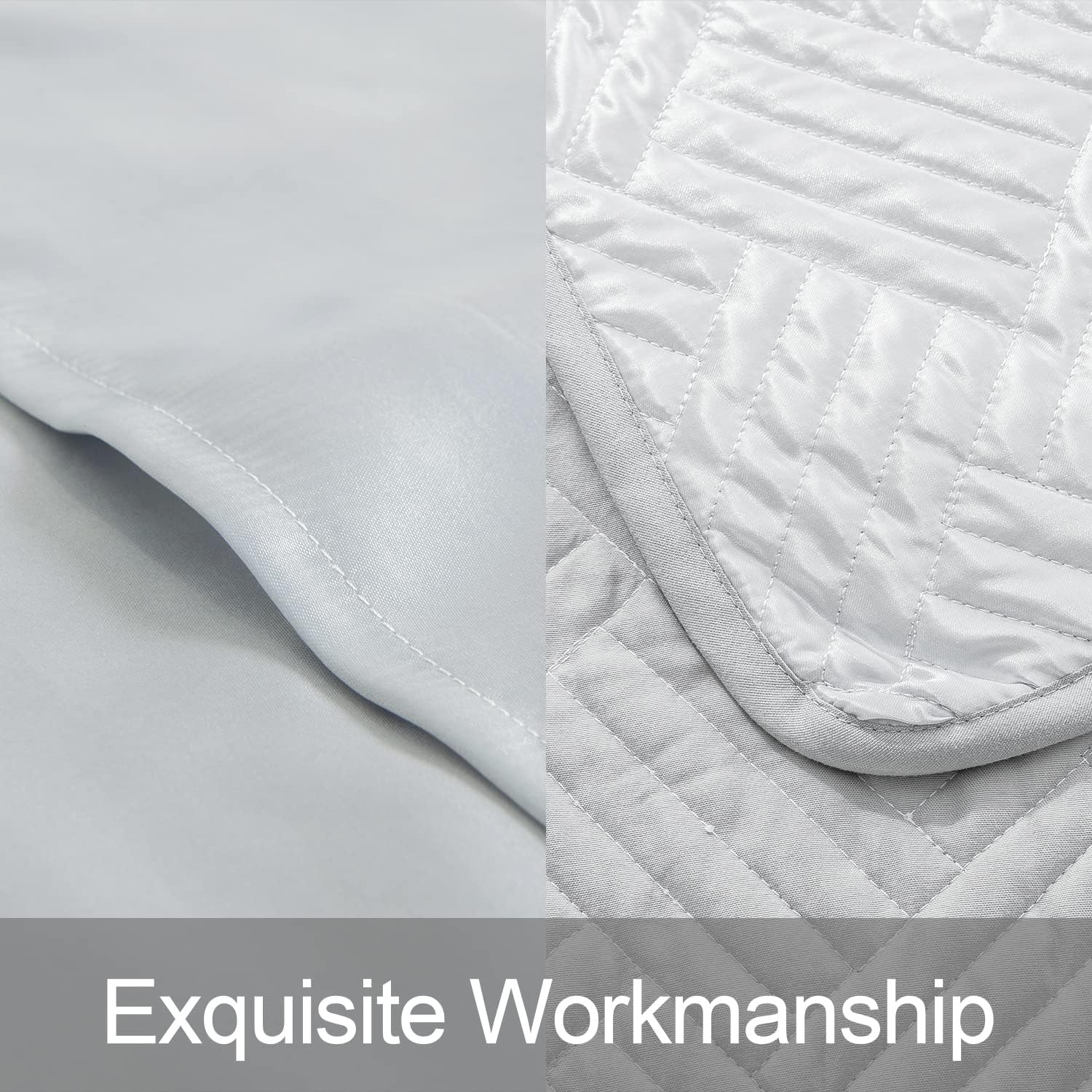 2-Pack Satin Quilted Pillow Shams – Luxurious & Decorative