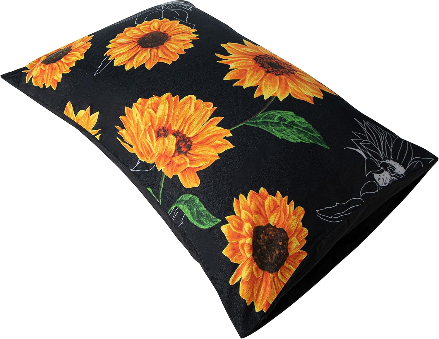 Queen Duvet Cover Set – 3 Pieces, Sunflower Print