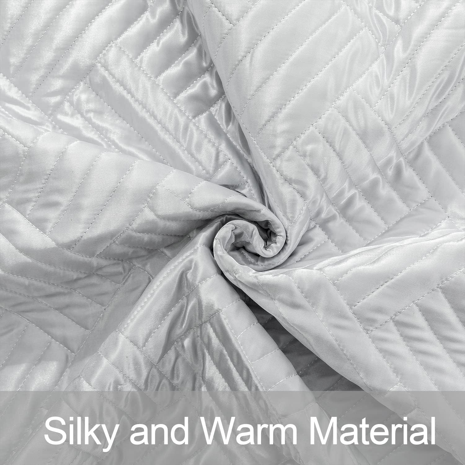 2-Pack Satin Quilted Pillow Shams – Luxurious & Decorative
