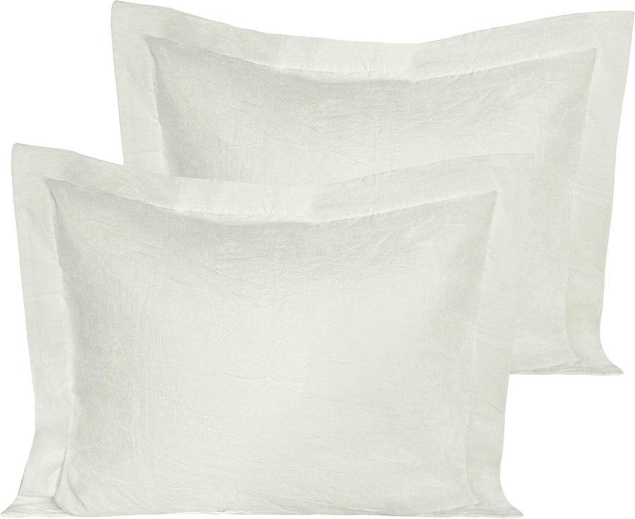 2-Pack Washed Cotton Pillow Shams – Soft & Breathable product image by Fasiano