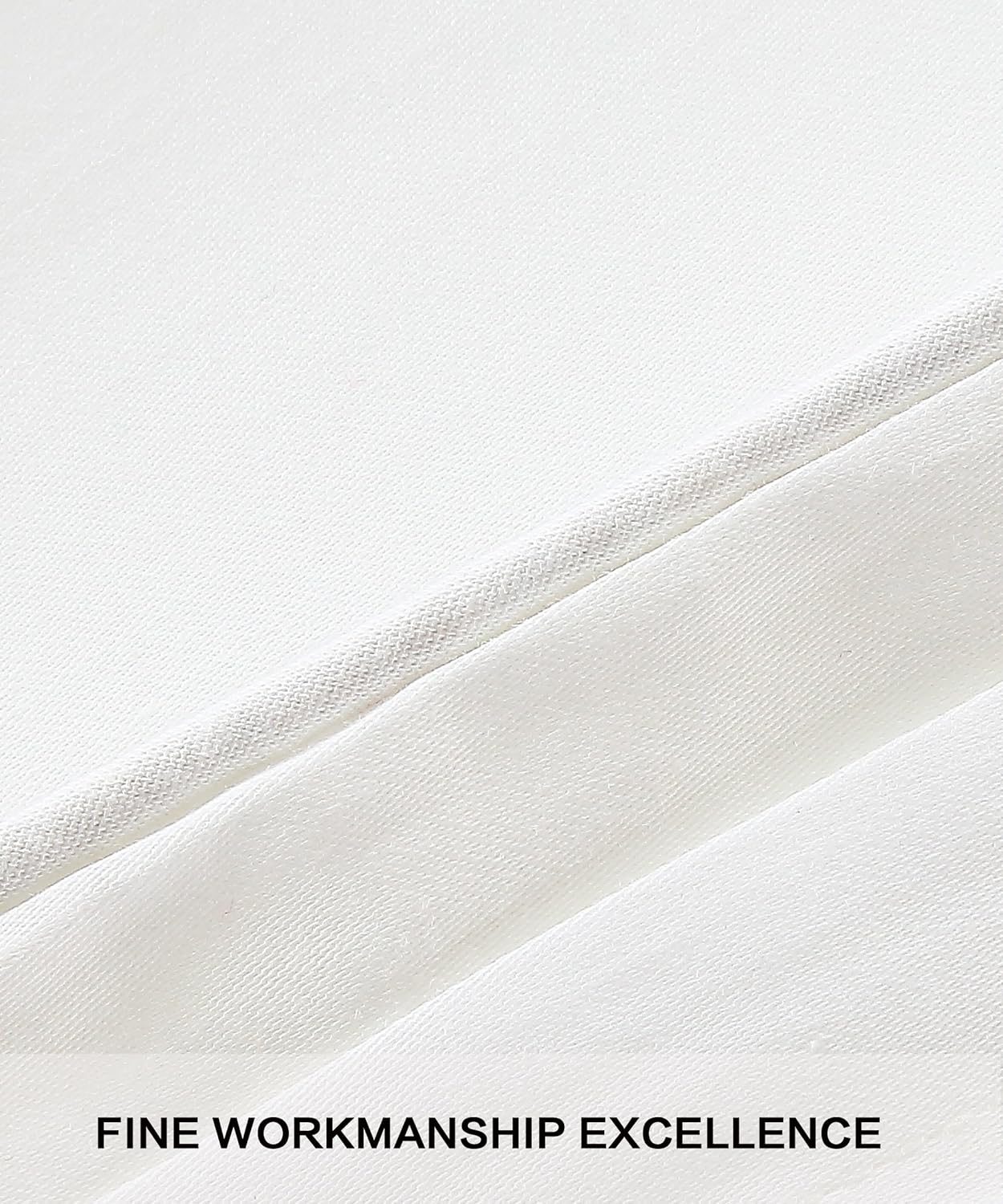 5-Piece Bedding Set – Egyptian Cotton Sateen, White Twin