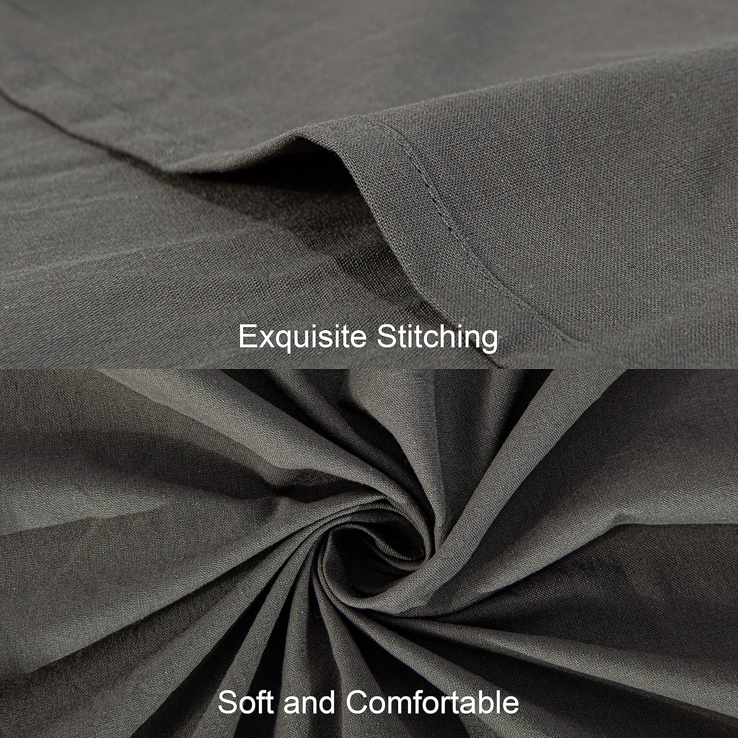 Washed Cotton Queen Flat Sheet - Ultra-Soft