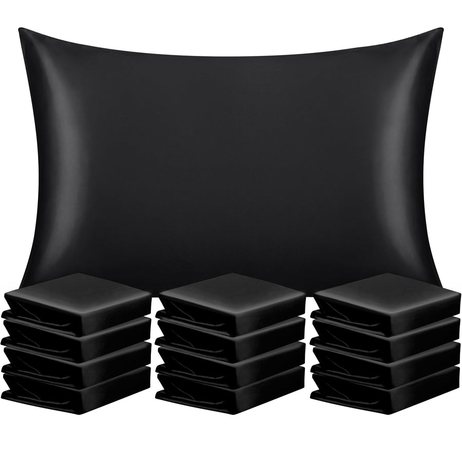 12 Pack Satin Pillowcases with Envelope Closure product image by Fasiano