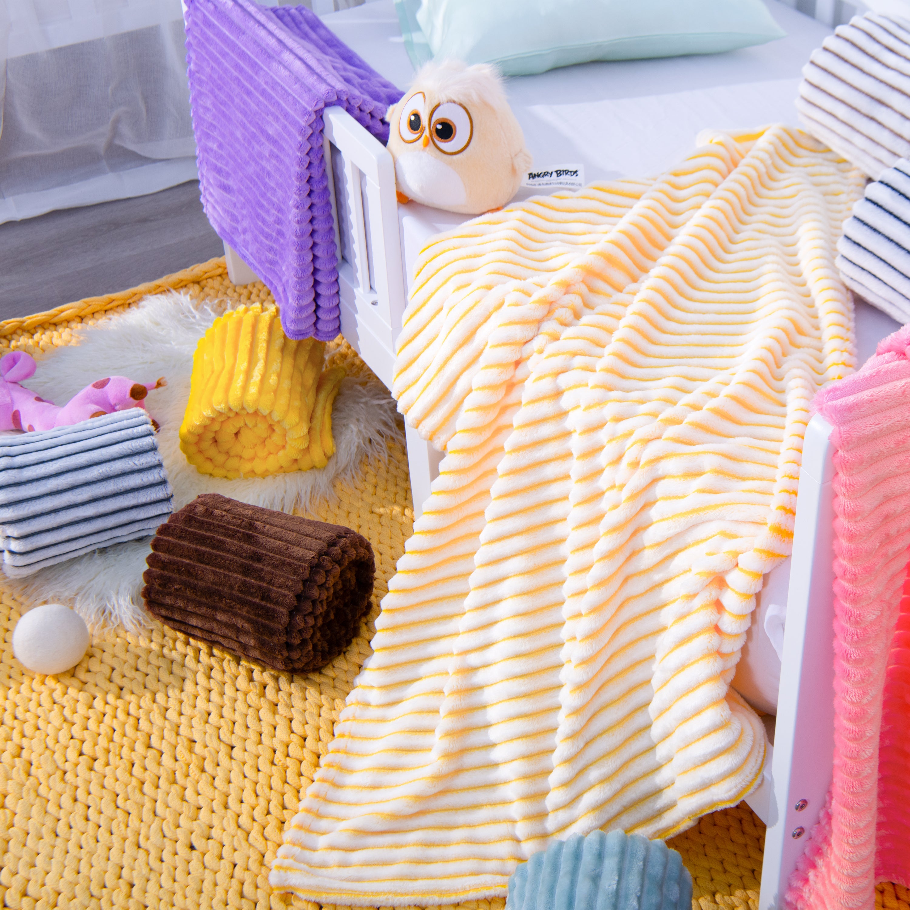 Plush Flannel Baby Blanket – Cozy & Soft, 30x40 inches