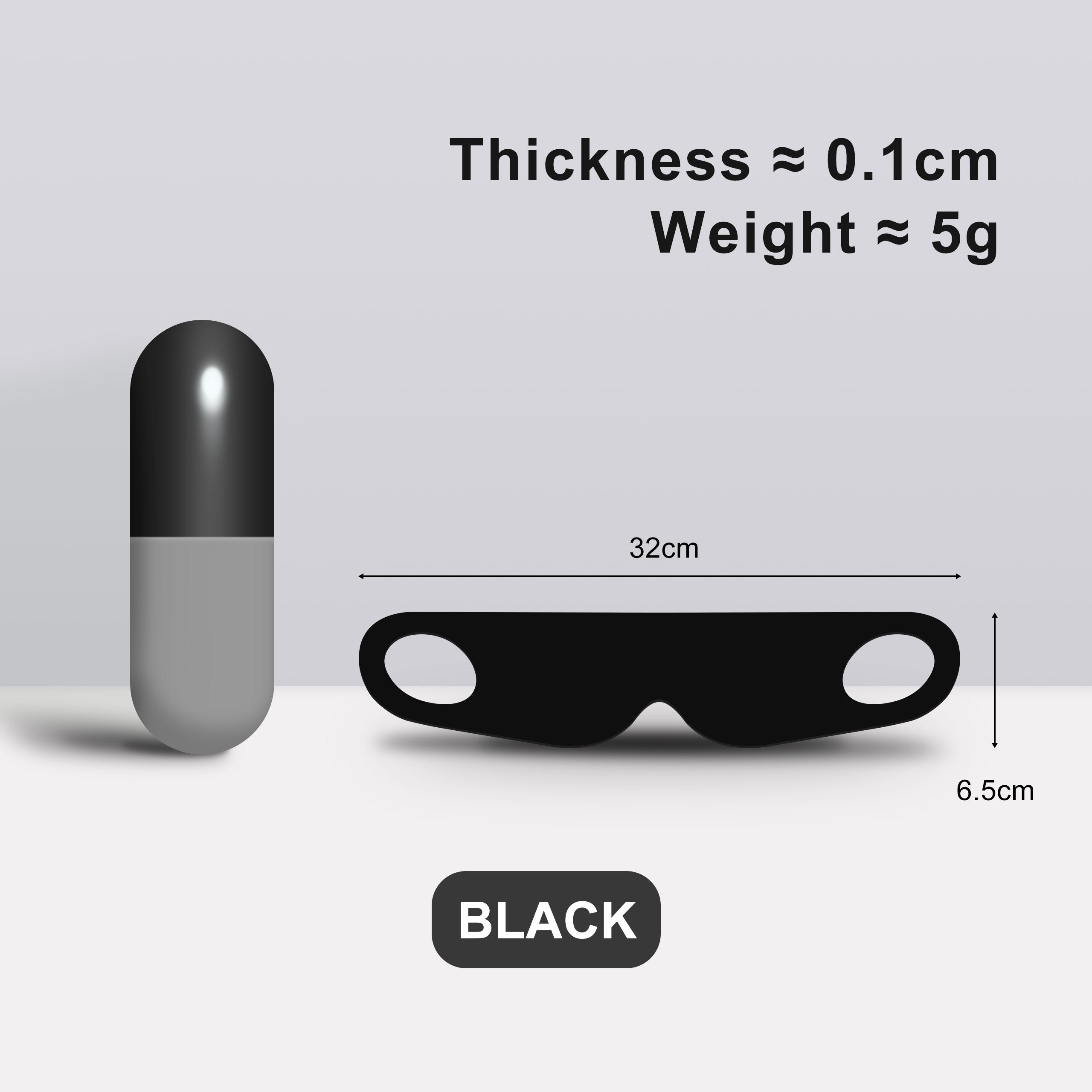 Capsule Light-Blocking Eye Mask - Zero Pressure & Travel-Friendly