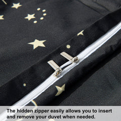 NTBAY 2/3 Pieces Constellation Pattern Microfiber Duvet Cover Set - NTBAY