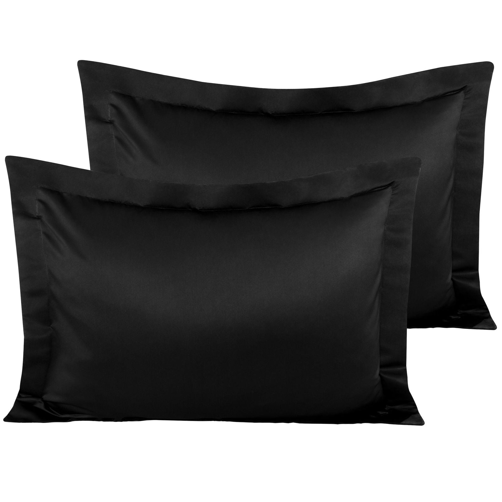NTBAY 2 Pack Satin Pillow Shams with Envelope Closure - NTBAY