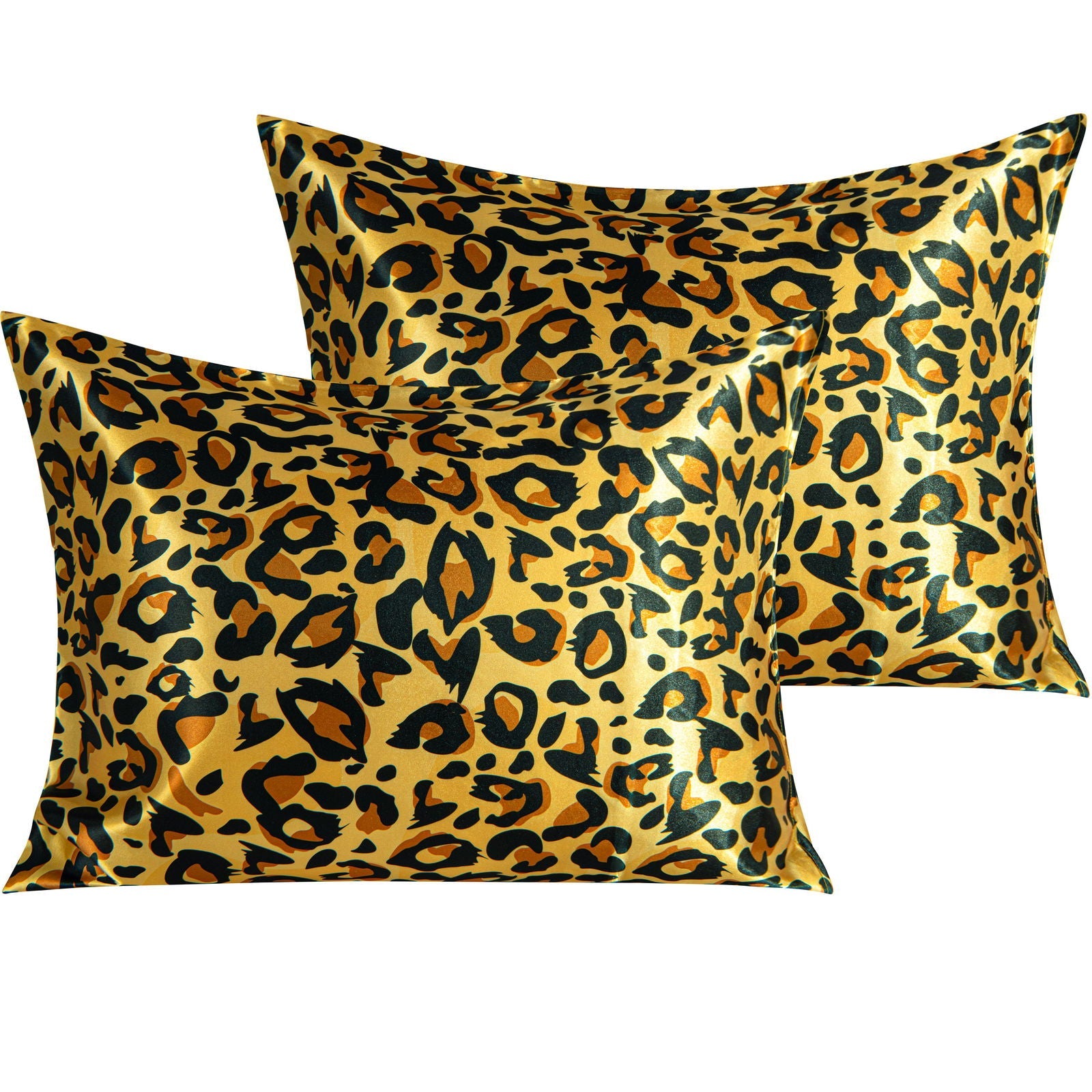 NTBAY 2 Pack Silk Satin Pillowcases with Envelope Closure - NTBAY