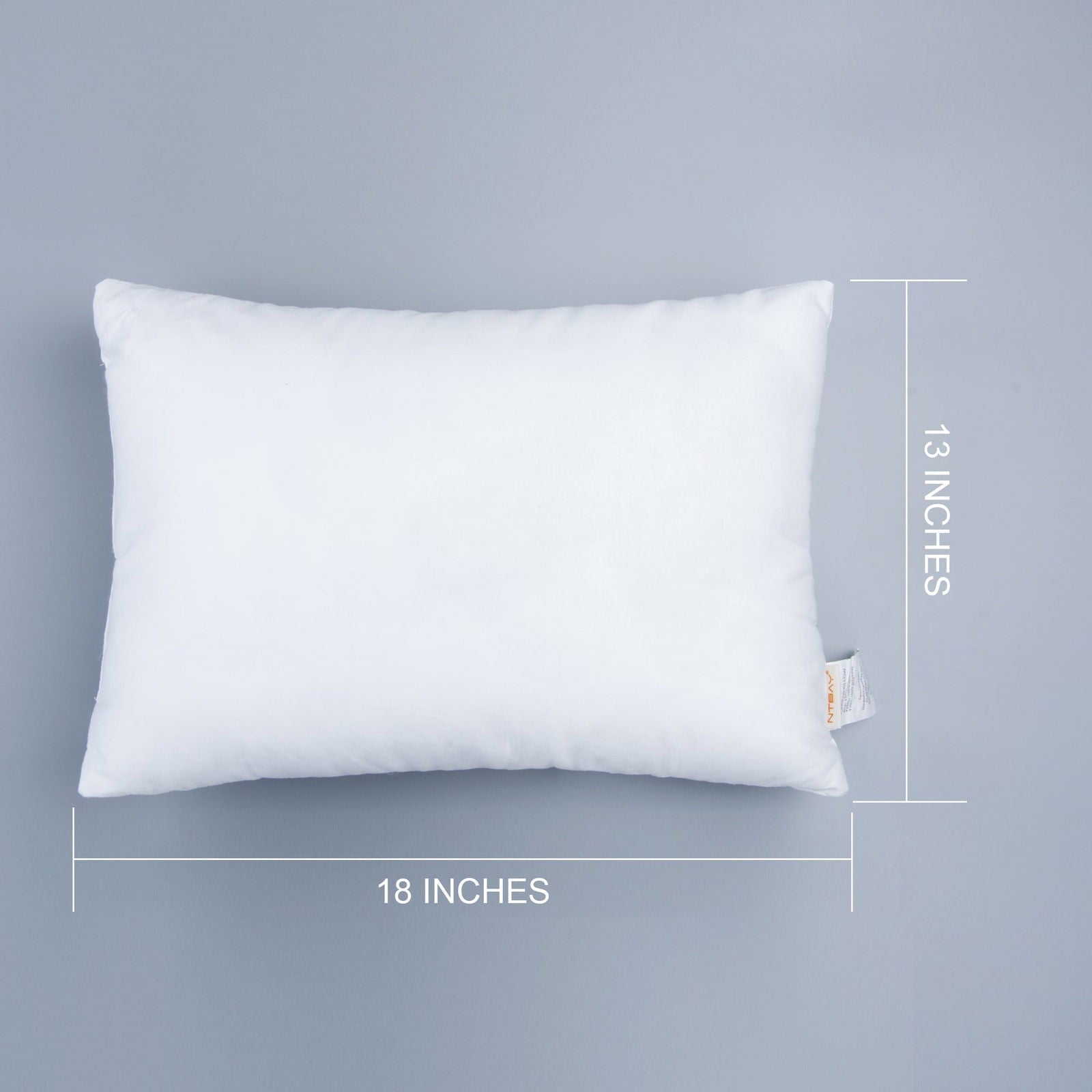 NTBAY 2 Pack Soft Cotton Down Alternative Toddler Pillows - NTBAY