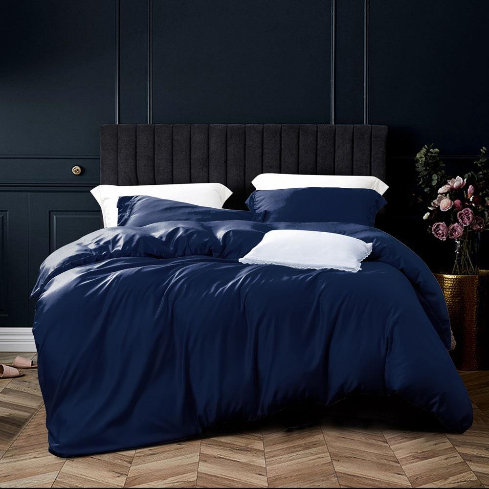NTBAY 3 Pieces Silky Satin Duvet Cover Set - NTBAY