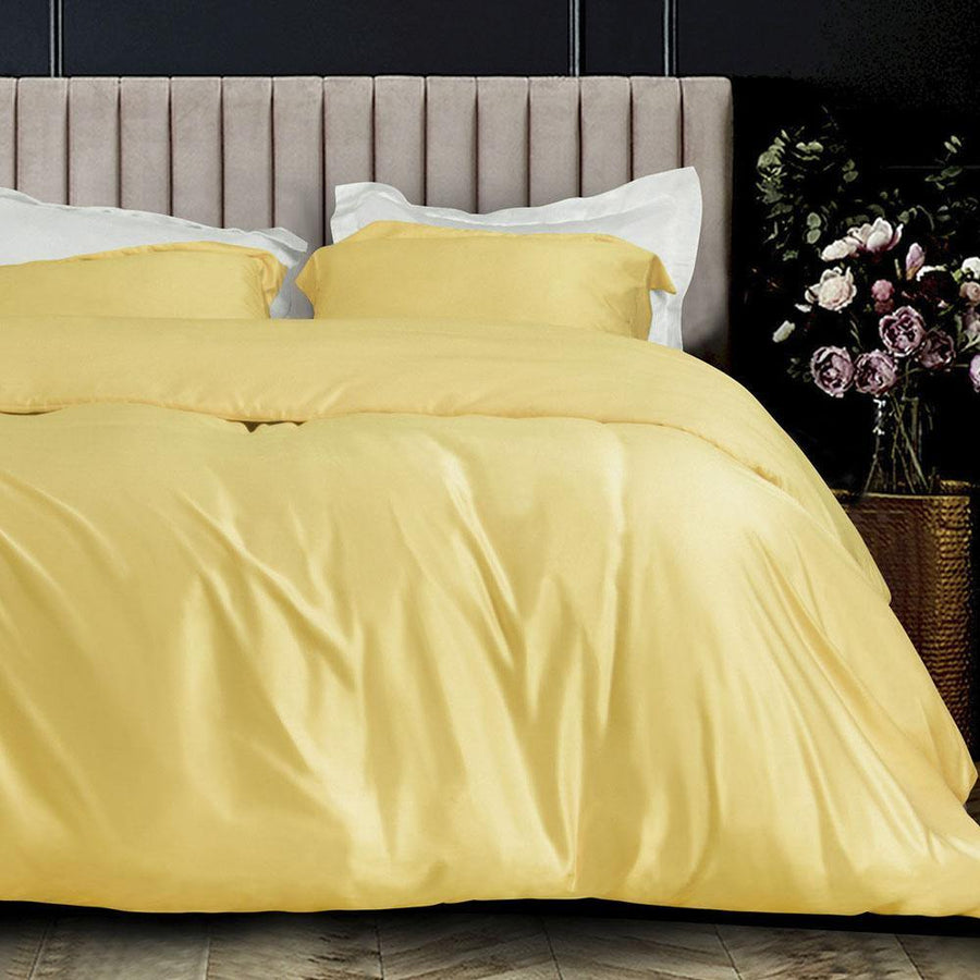 NTBAY 3 Pieces Silky Satin Duvet Cover Set - NTBAY