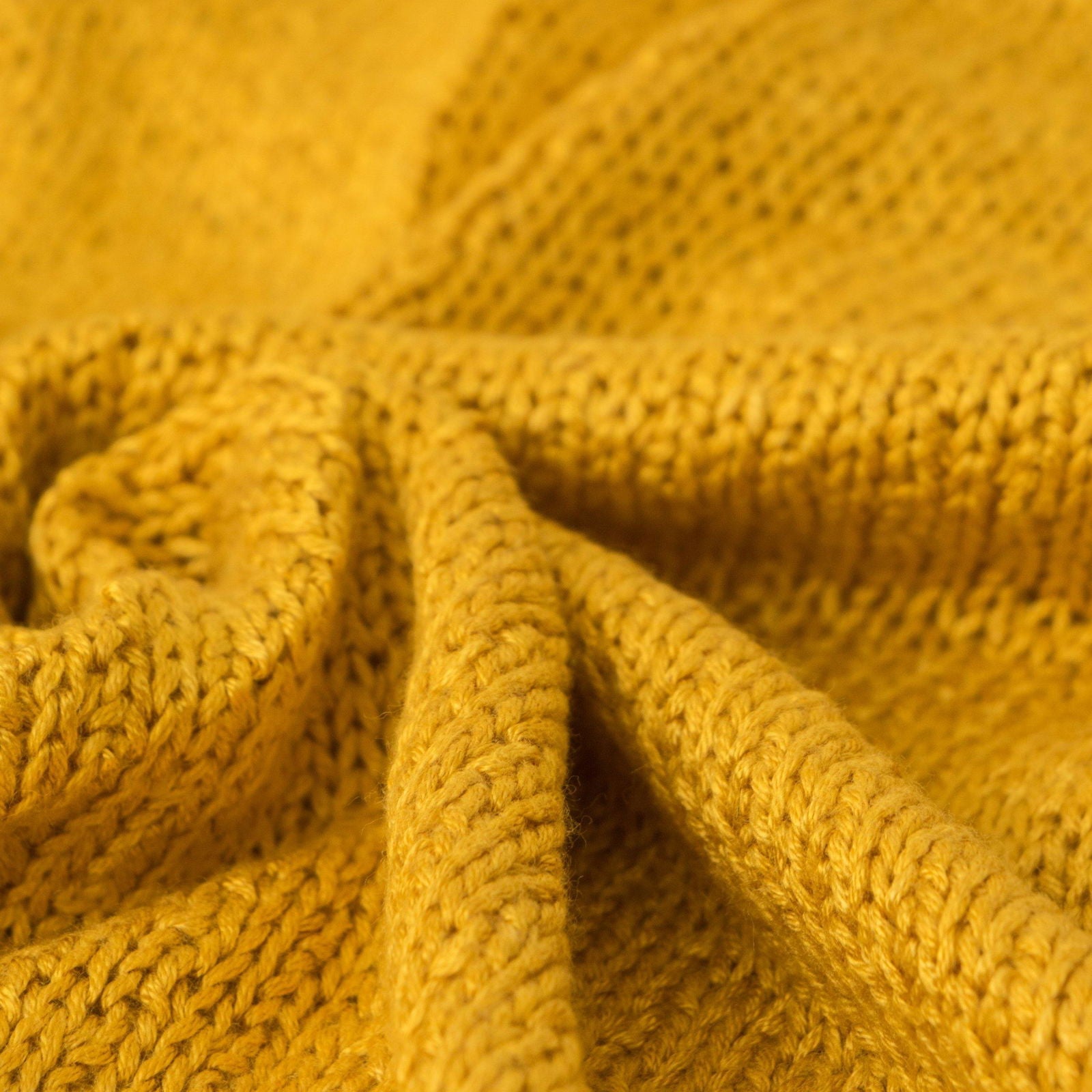 Bamboo Cable Knitted Toddler Blanket detail view by Fasiano