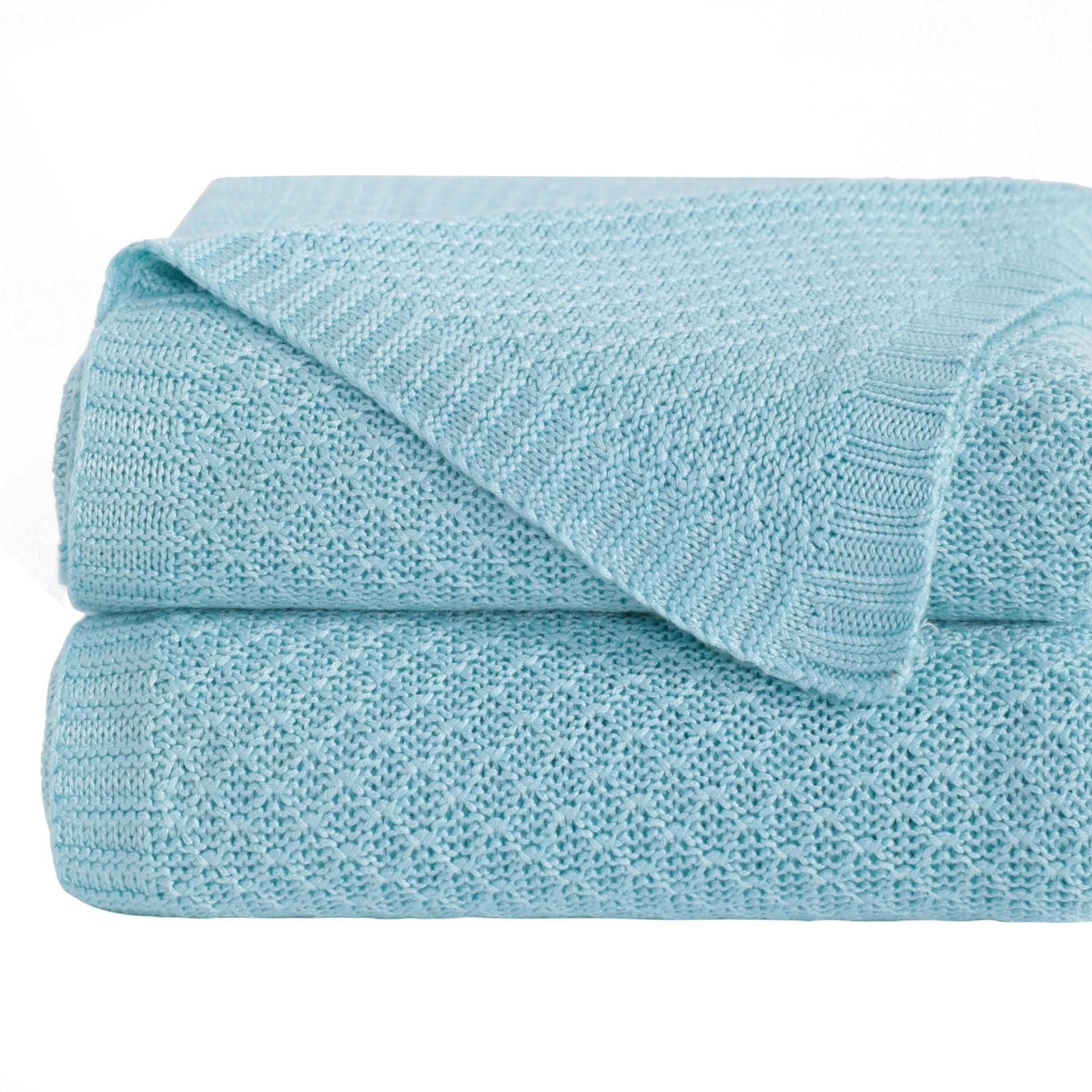 Bamboo Cable Knitted Toddler Blanket product image by Fasiano