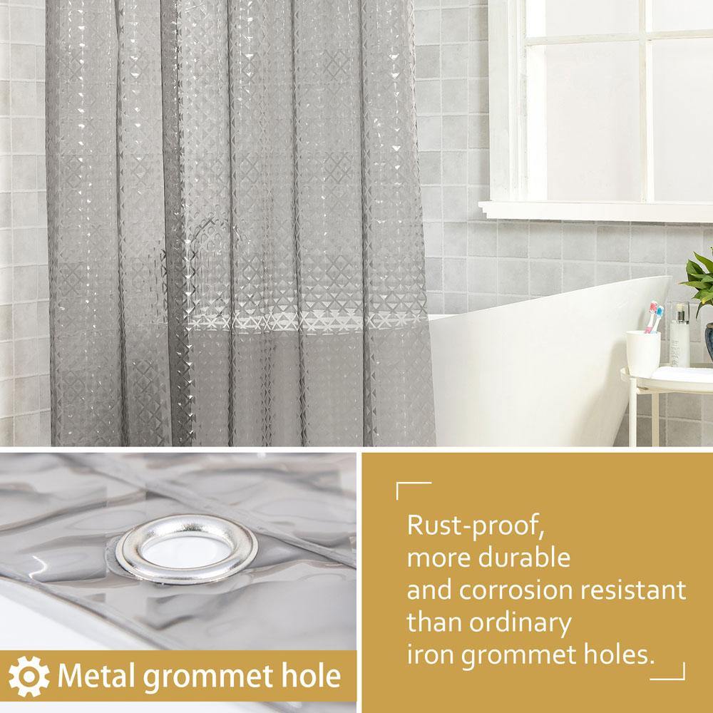 EVA Clear Shower Curtain Liner texture view by Fasiano