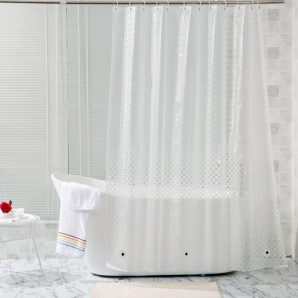EVA Clear Shower Curtain Liner texture view by Fasiano