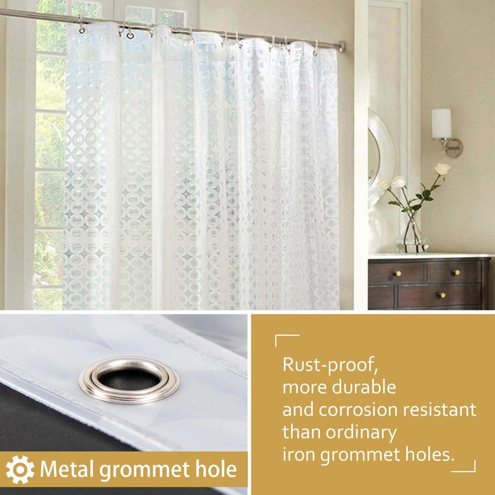 EVA Clear Shower Curtain Liner texture view by Fasiano