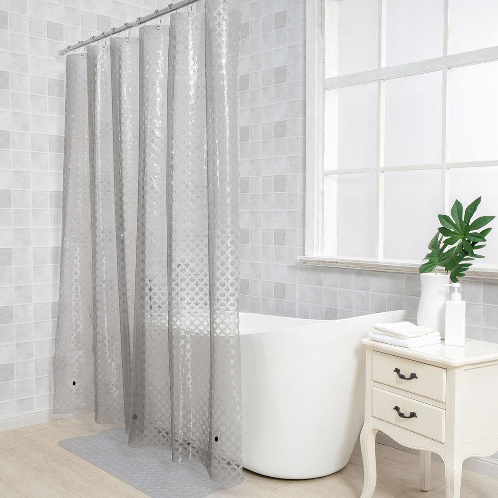 EVA Clear Shower Curtain Liner texture view by Fasiano