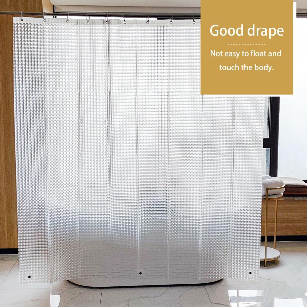 EVA Clear Shower Curtain Liner texture view by Fasiano
