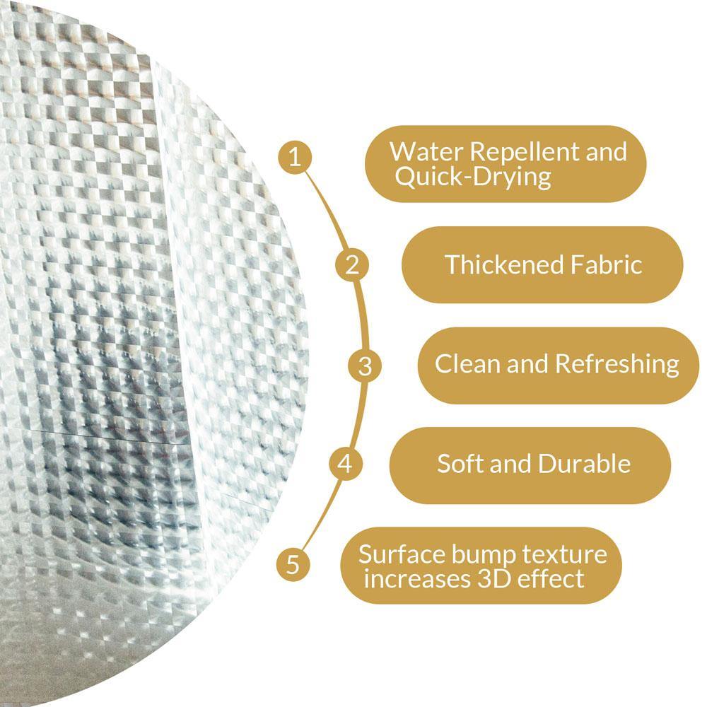 EVA Clear Shower Curtain Liner size and color view by Fasiano