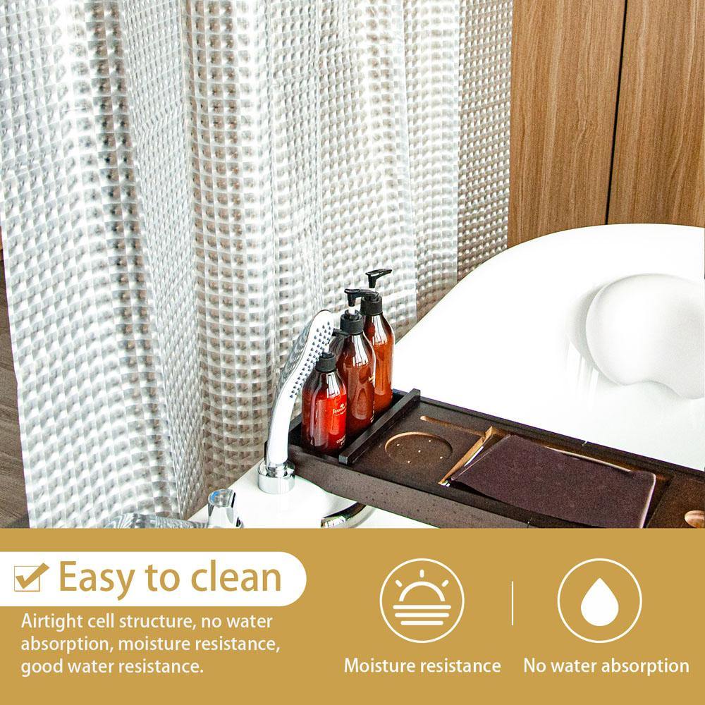 EVA Clear Shower Curtain Liner texture view by Fasiano