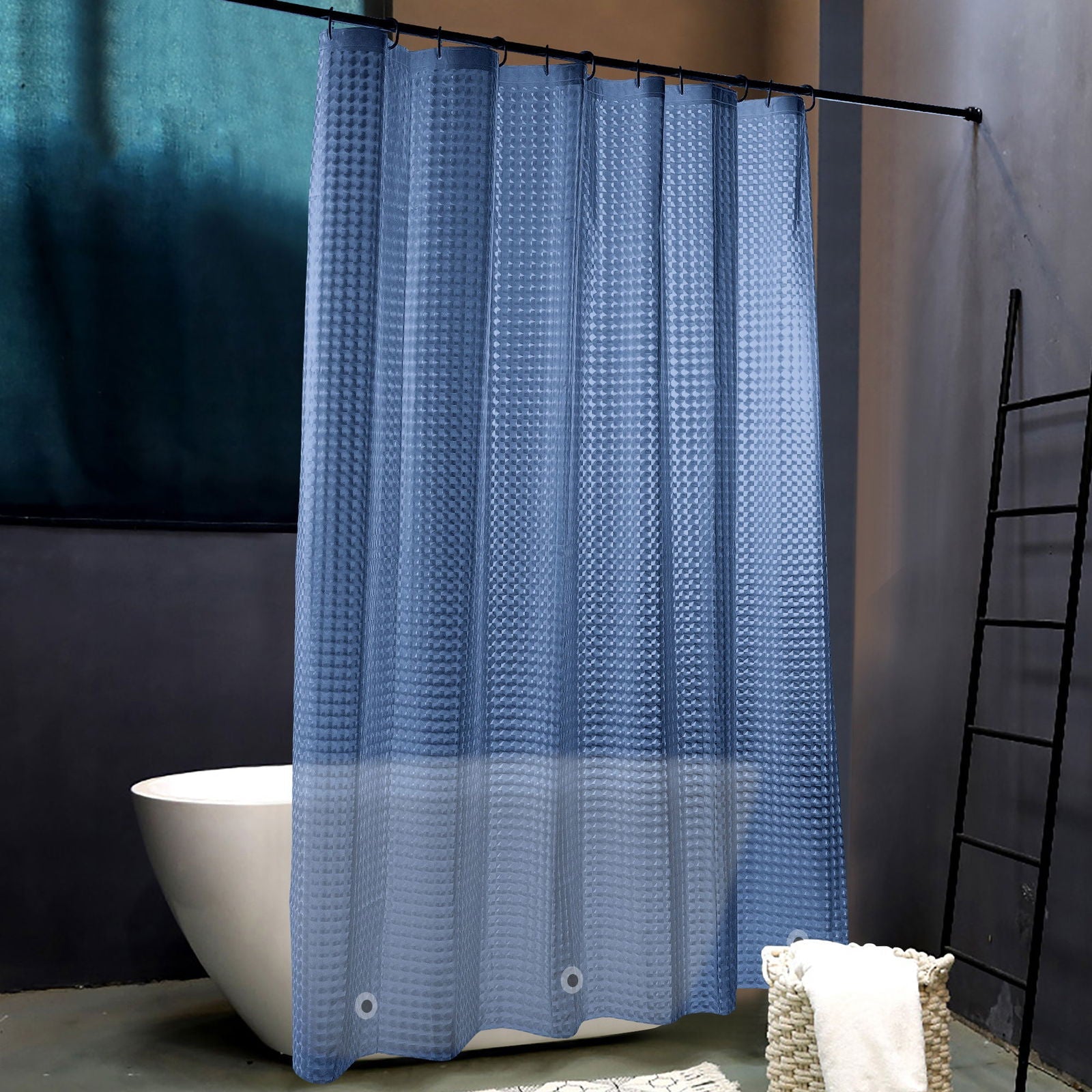 EVA Clear Shower Curtain Liner texture view by Fasiano