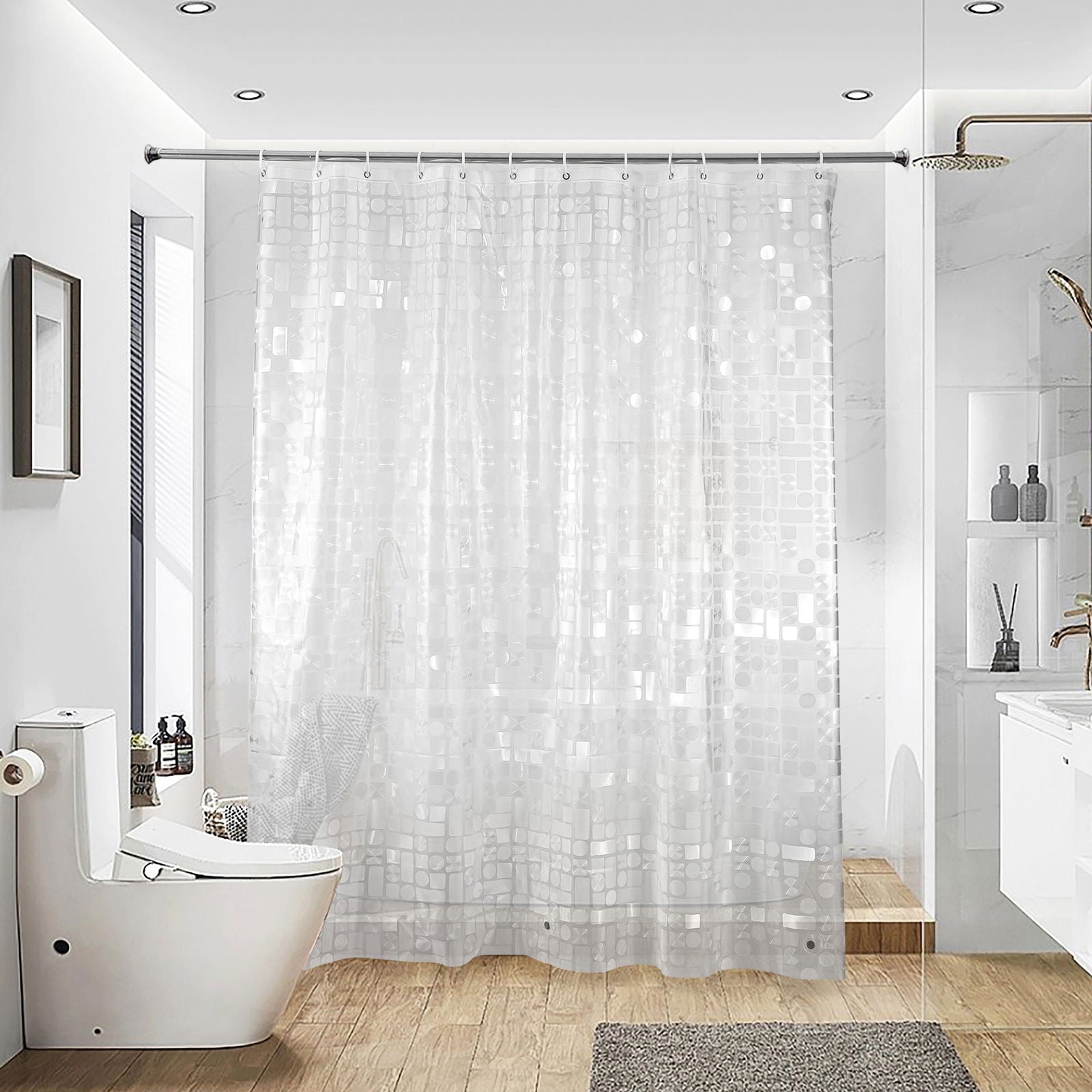 EVA Clear Shower Curtain Liner detail view by Fasiano