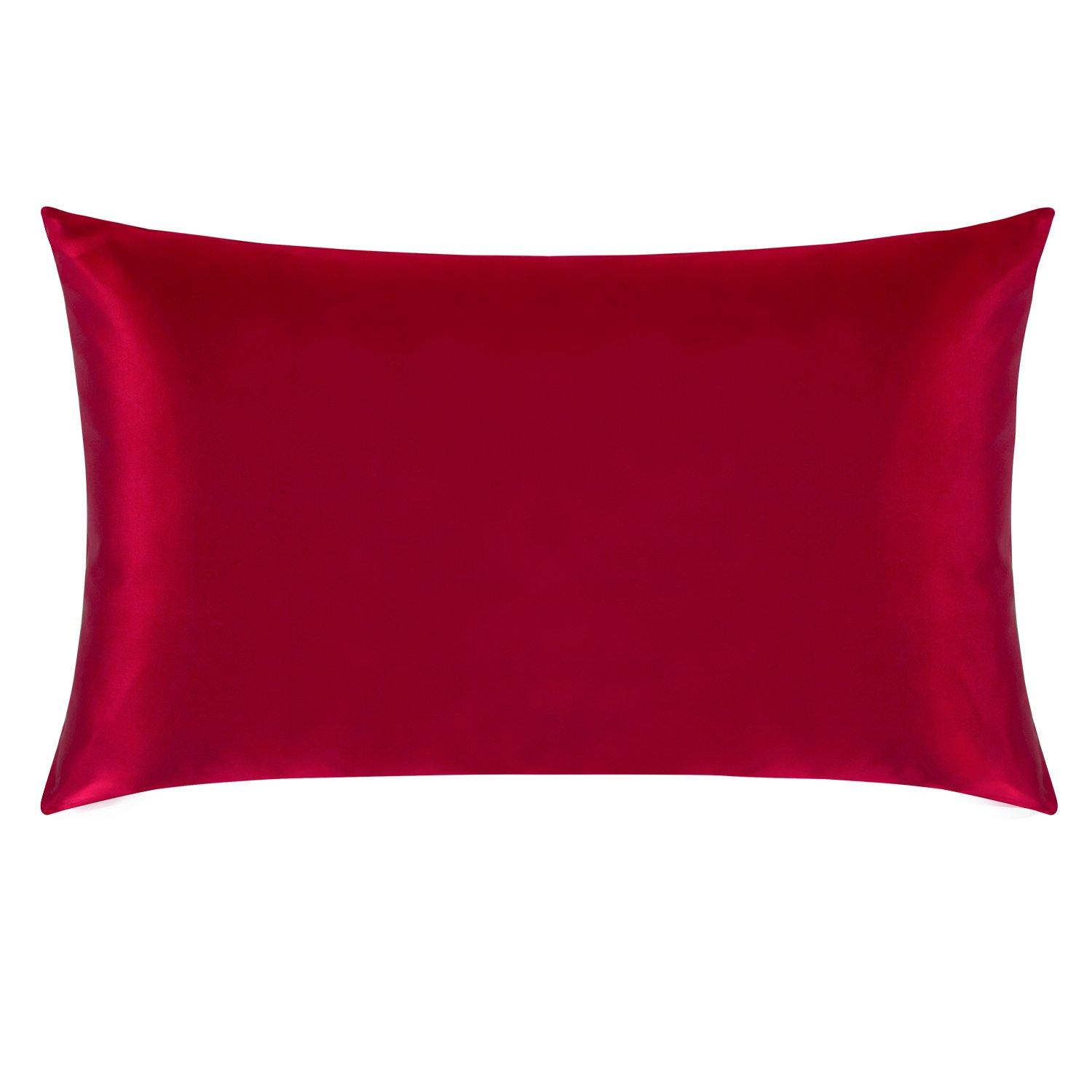 Mulberry Silk Pillowcase with Zippered Closure texture view by Fasiano