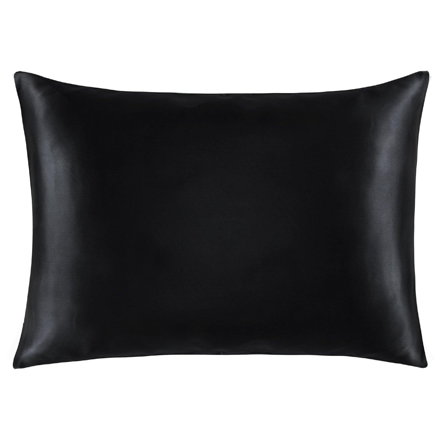 Mulberry Silk Pillowcase with Zippered Closure texture view by Fasiano
