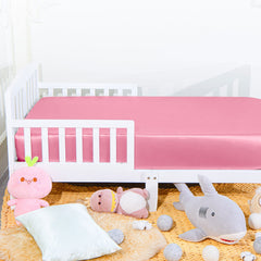 Solid Color Satin Toddler Fitted Sheet product image by Fasiano