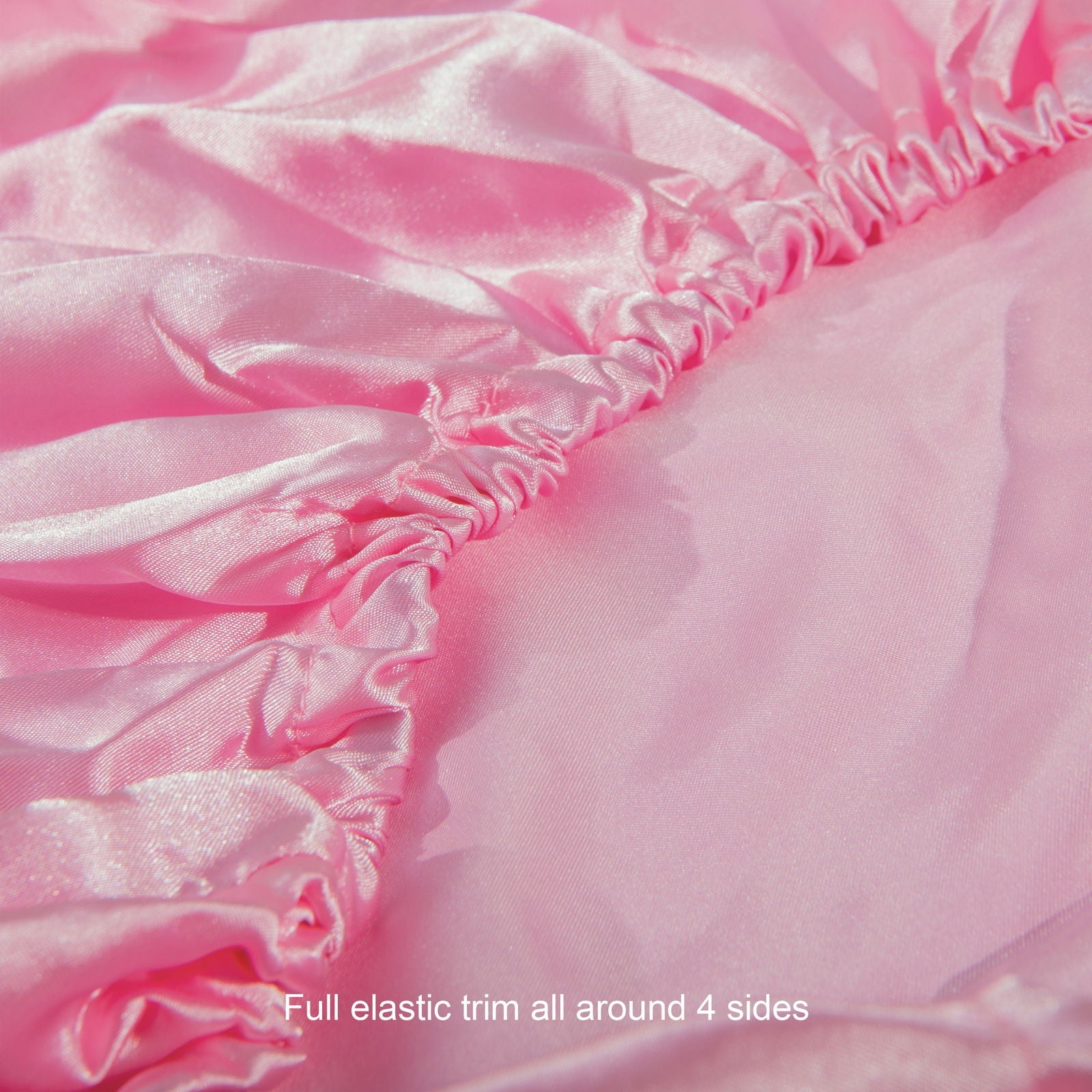 Solid Color Satin Toddler Fitted Sheet size and color view by Fasiano