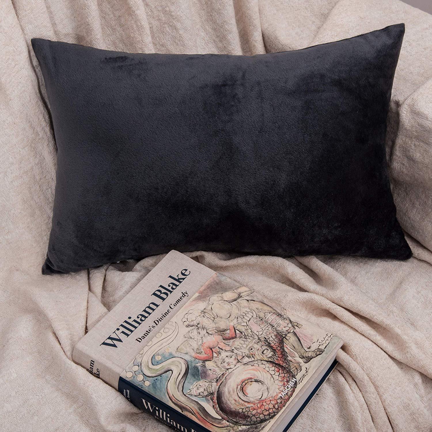 NTBAY 2 Pack Cozy Velvet Throw Pillow Cover - NTBAY