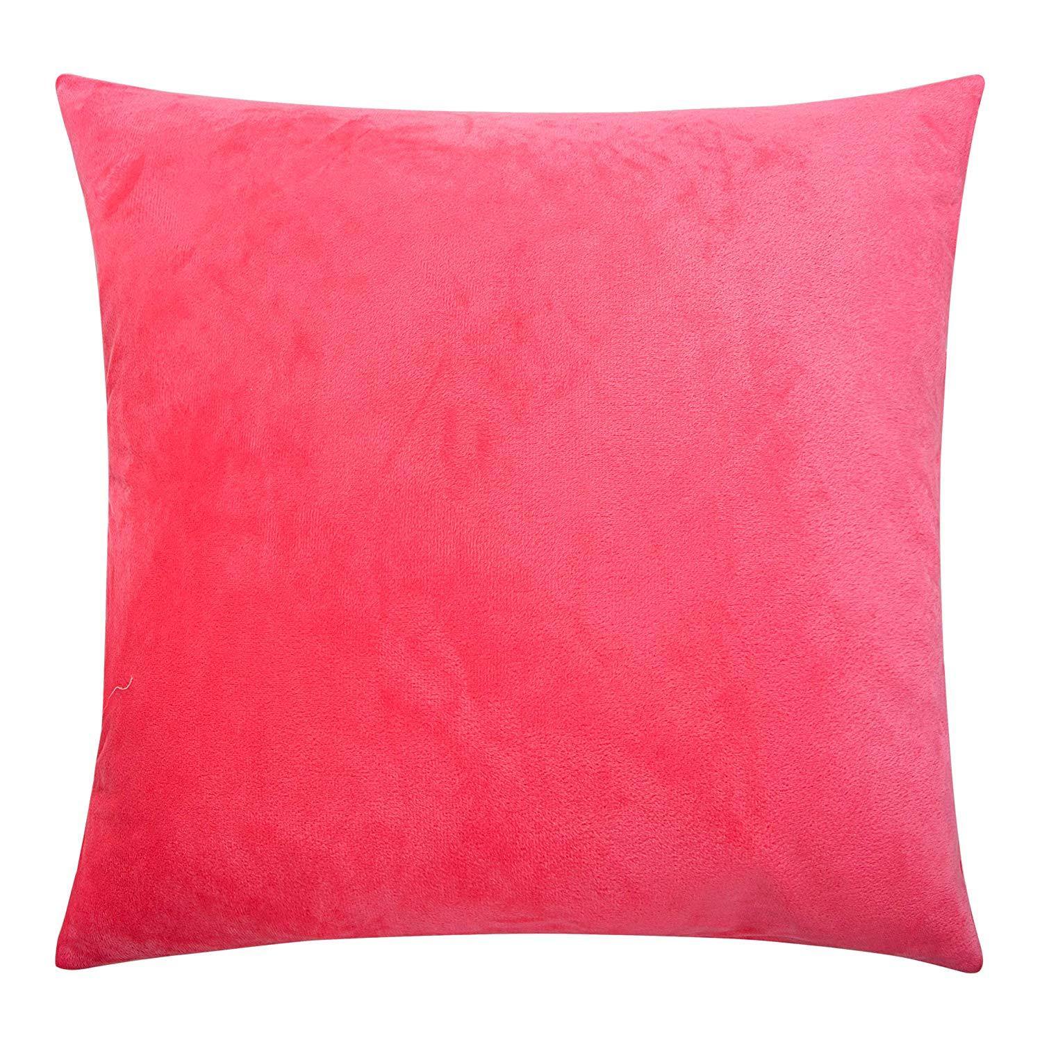 NTBAY Cozy Velvet Throw Pillow Cover,Euro Square Pillowcase - NTBAY