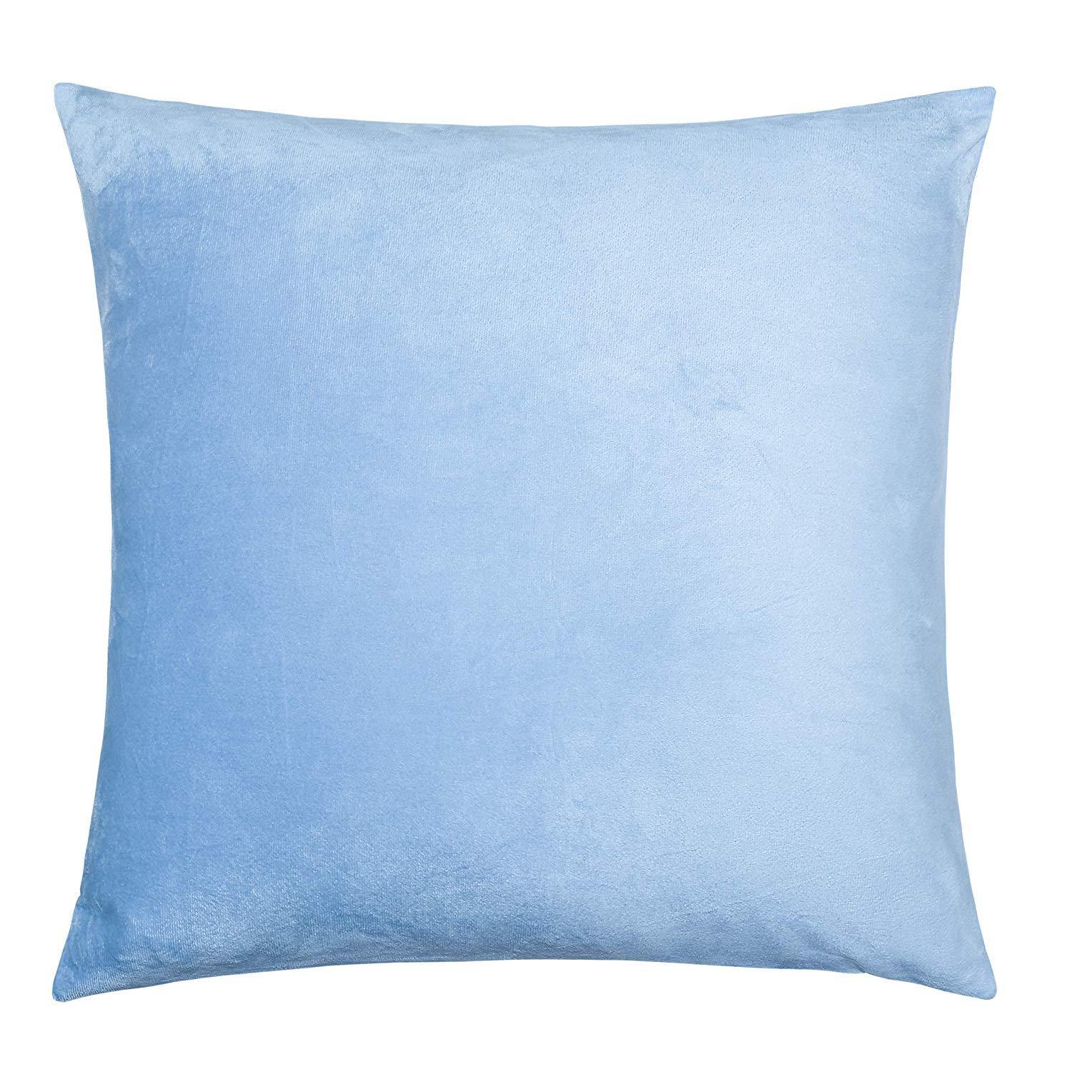 NTBAY Cozy Velvet Throw Pillow Cover,Euro Square Pillowcase - NTBAY
